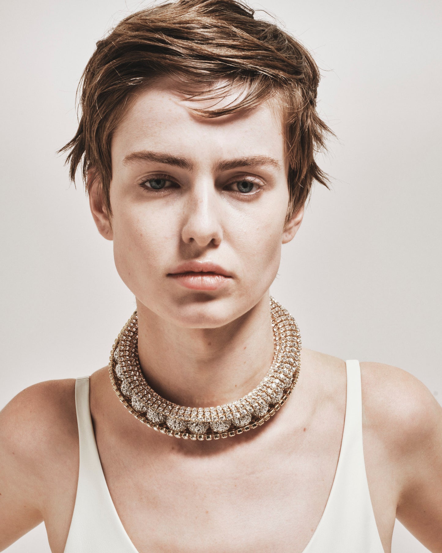 Collana Tubolare Crystal Glow