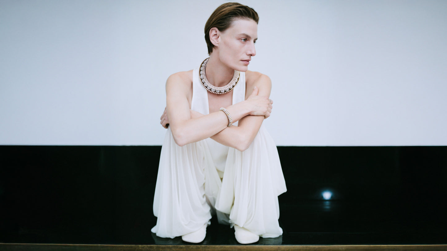 Collana Tubolare Crystal Glow