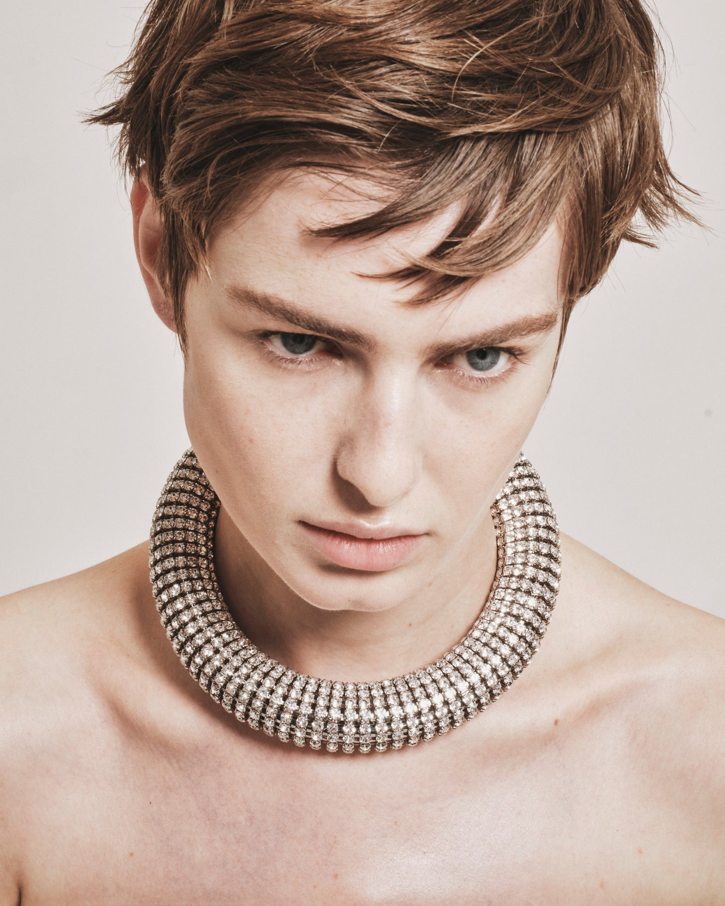 Collana Tubolare Crystal Glow