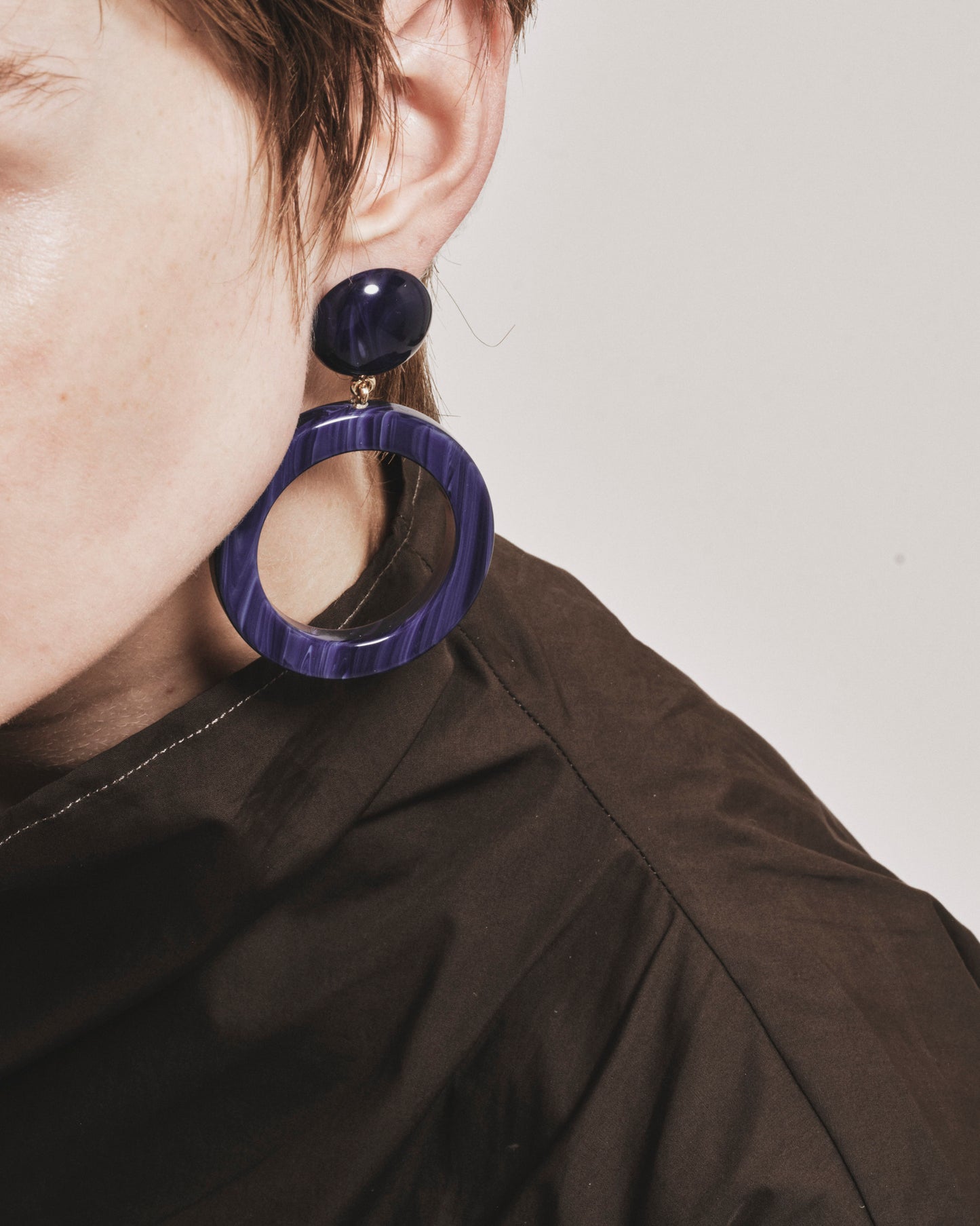 Orecchini Icon cerchio resin