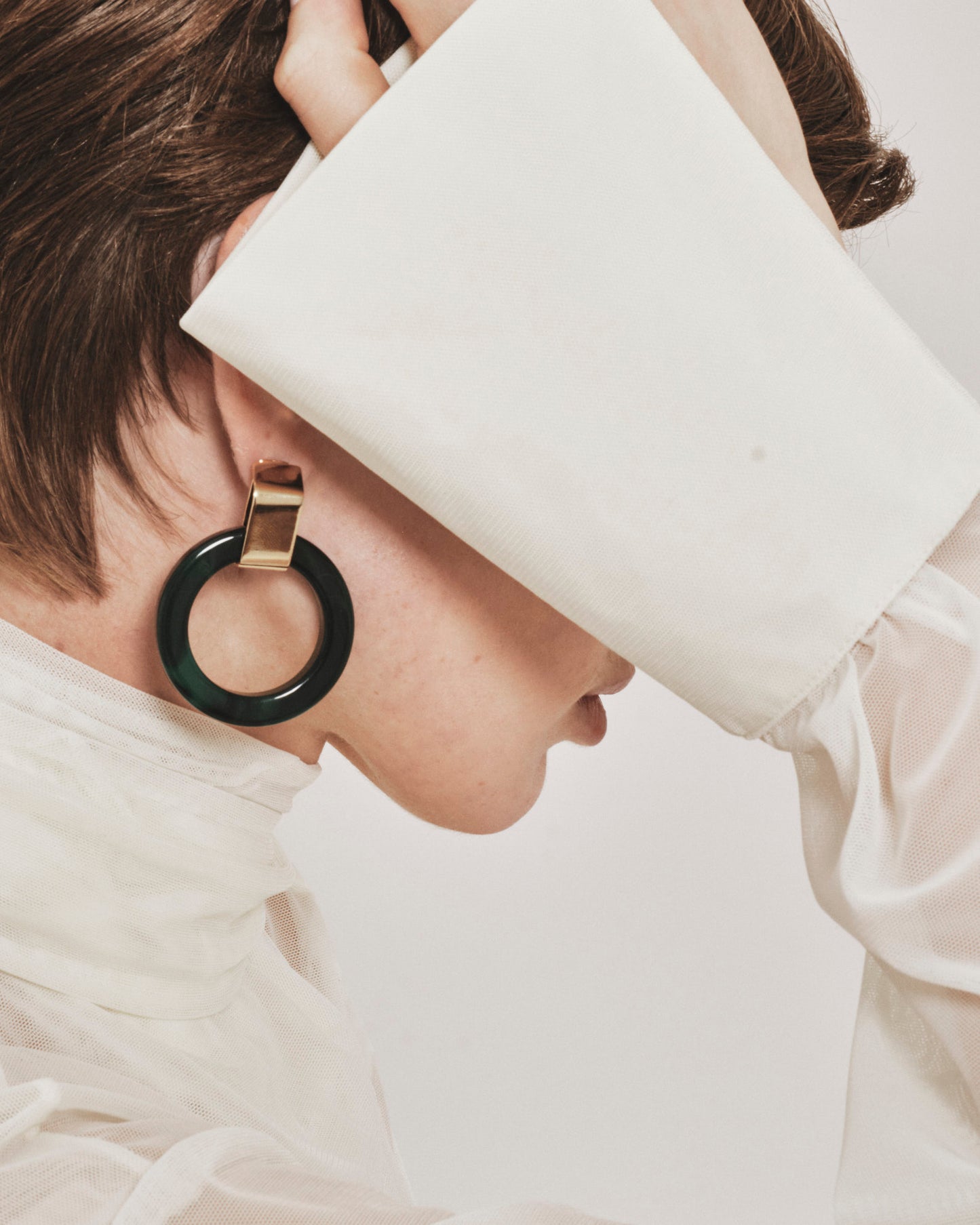 Orecchini Icon cerchio resin