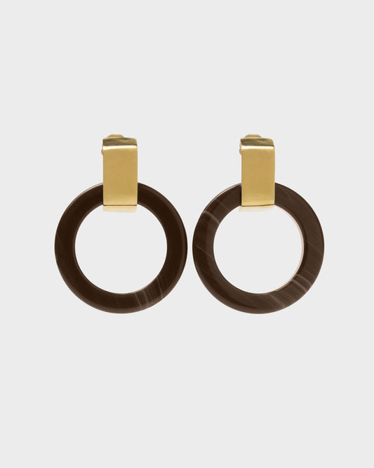 Orecchini Icon cerchio resin