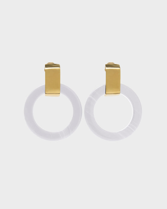 Orecchini Icon cerchio resin